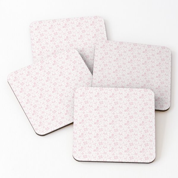Item preview, Pink Butterflies and Flowers on White designed and sold by Diane Warren.