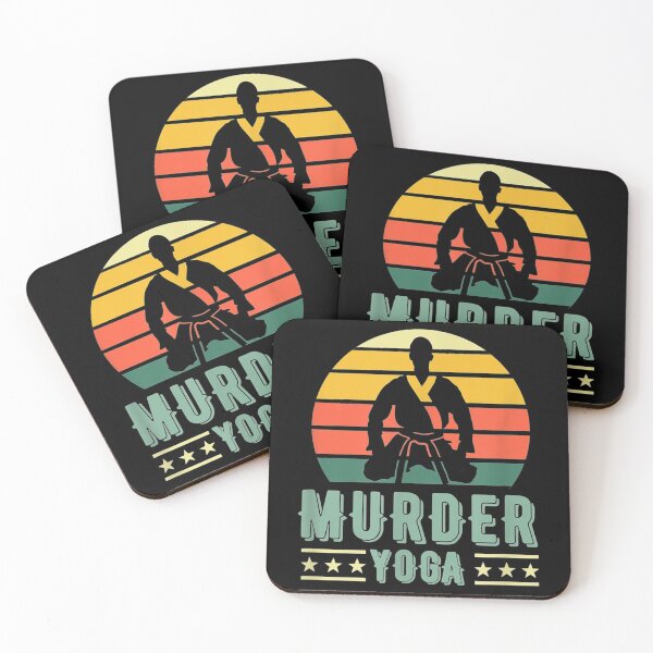 Item preview, Jiu Jitsu Murder Yoga Vintage Sunset Funny designed and sold by rodolfolcjch.