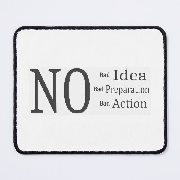 Item preview, "No Bad Action" Cute Design. Buy Now designed and sold by Health And Fitness Posts e-Store.