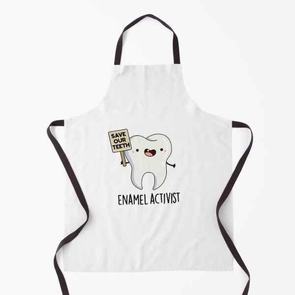 Item preview, Enamel Activist Funny Dental Tooth Puns designed and sold by punnybone.