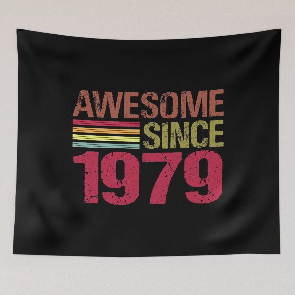 Item preview, Awesome Since 1979 Retro Vintage 42nd Birthday Gift designed and sold by designbychow.