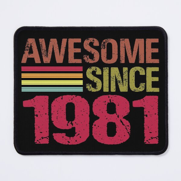 Item preview, Awesome Since 1981 Retro Vintage 40th Birthday Gift designed and sold by designbychow.