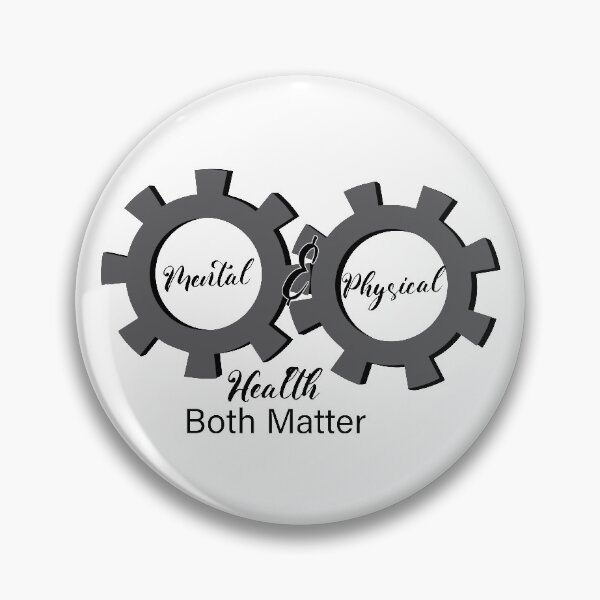 Item preview, Physical and Mental Health Both Matter Cogs Design designed and sold by CJAura by Claire Jane Johnson.