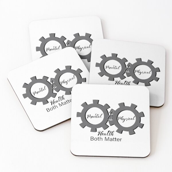 Item preview, Physical and Mental Health Both Matter Cogs Design designed and sold by CJAura by Claire Jane Johnson.