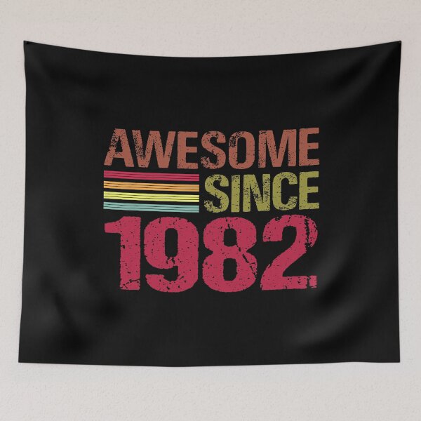 Item preview, Awesome Since 1982 Retro Vintage 39th Birthday Gift designed and sold by designbychow.