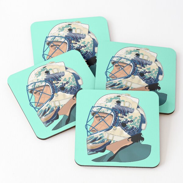 Item preview, Fine Art Goalies - Great Wave Off Kanagawa designed and sold by Eye on the Blueline.