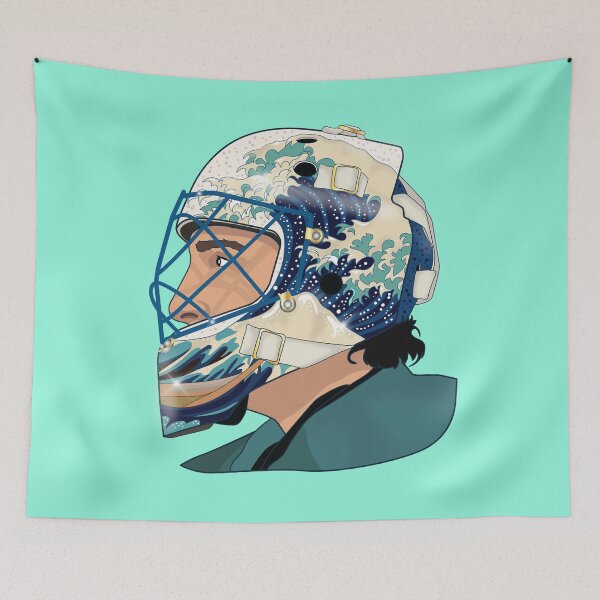 Item preview, Fine Art Goalies - Great Wave Off Kanagawa designed and sold by Eye on the Blueline.