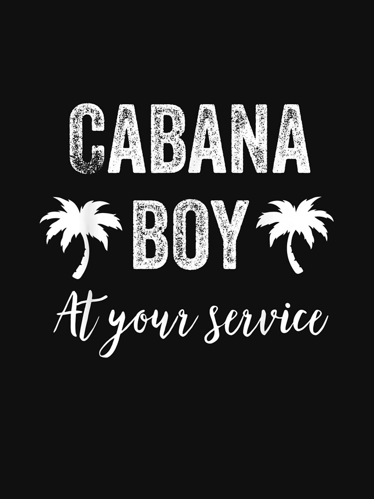 Cabana Boy Pool Party Bartender Mens T Shirt For Sale By Edgarshienli