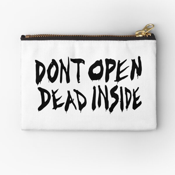 Vista previa del artículo con la obra «No abras muerto por dentro», diseñado y vendido por Money4Breakfast.