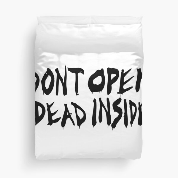 No abra Dead Inside Funda nórdica