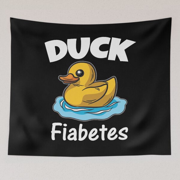 Item preview, Duck Fiabetes Diabetes Wordplay Humor designed and sold by Moonpie90.