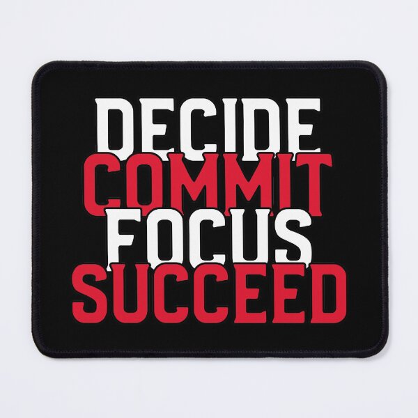 Item preview, Decide Commit Focus Succeed designed and sold by YOYOCollection.
