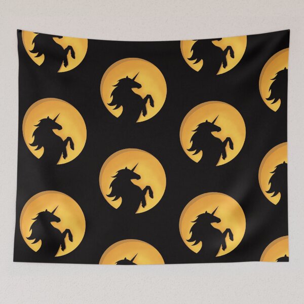 Item preview, Rearing Halloween Unicorn Silhouette  designed and sold by Lady-Lilac.