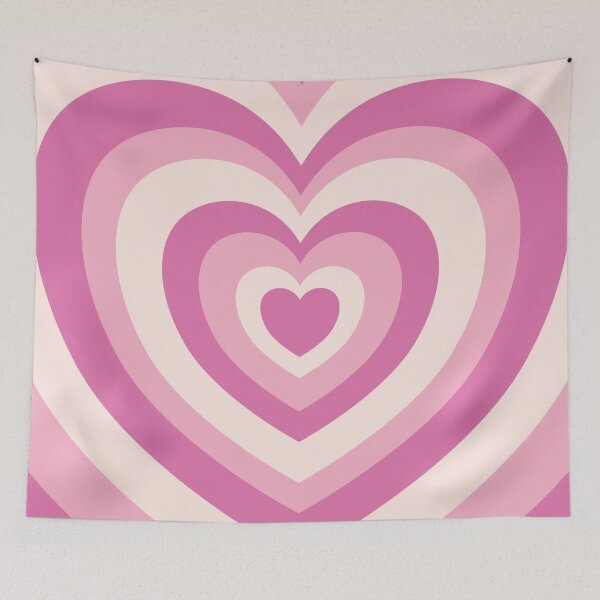 Item preview, Pastel Pink Groovy Hearts designed and sold by cannevas.