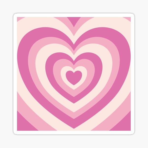 Peach Aesthetic Hearts Sticker for Sale by cannevas