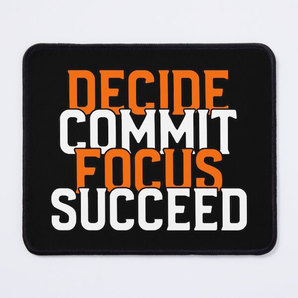 Item preview, Decide Commit Focus Succeed designed and sold by YOYOCollection.