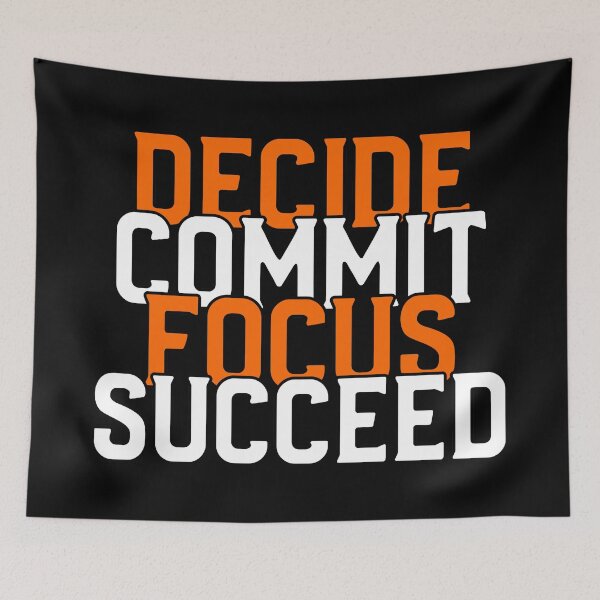 Item preview, Decide Commit Focus Succeed designed and sold by YOYOCollection.