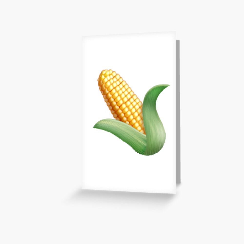 corn-emoji-greeting-card-by-alecturner-redbubble