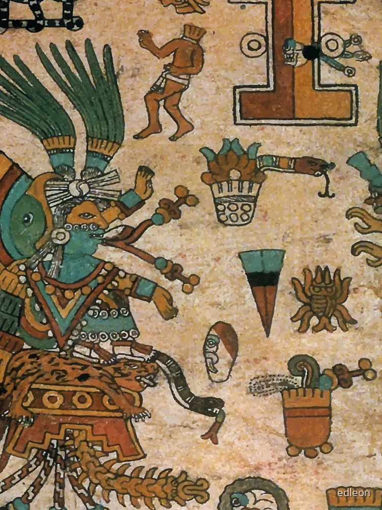 Thumbnail 4 of 4, iPhone Case, Aztec Codex designed and sold by edleon.