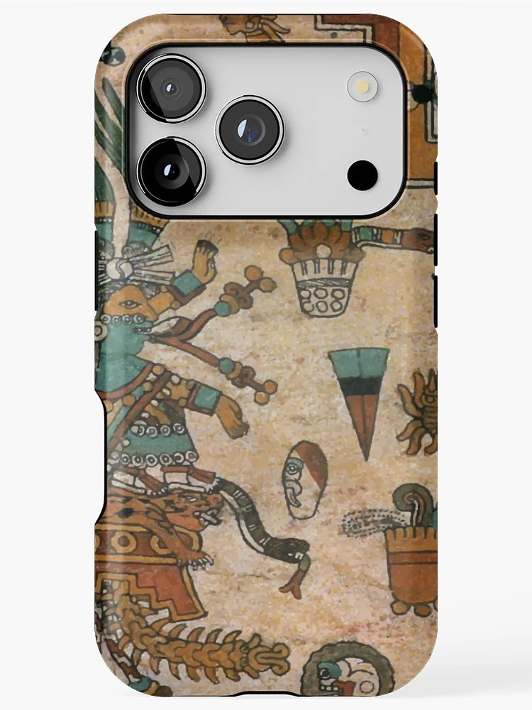 Thumbnail 1 of 4, iPhone Case, Aztec Codex designed and sold by edleon.