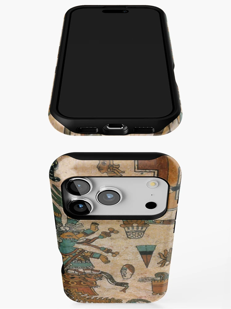 Thumbnail 3 of 4, iPhone Case, Aztec Codex designed and sold by edleon.