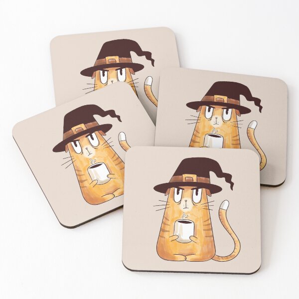 Item preview, Catpuccino Witch Cat designed and sold by Cute and Funny Animal Art Designs.