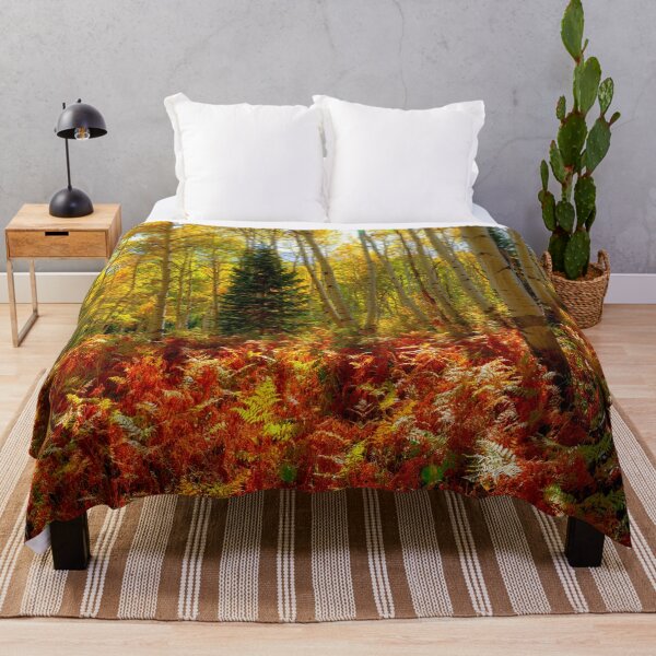 Artikelvorschau, Crested Butte Autumn Aspen Trees Red Ferns von OLena Art entworfen und verkauft von Rocky Mountain Artistry.