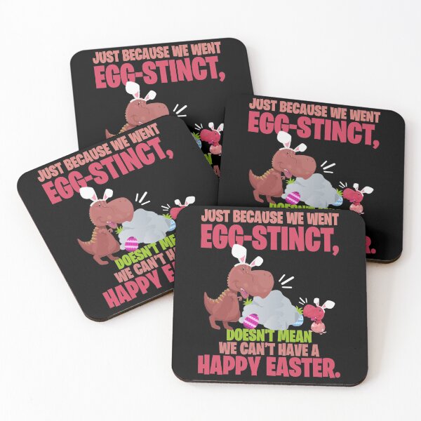 Item preview, Just because we went egg-stinct, doesnt mean we cant have a Happy Easter. designed and sold by Sticker Up.