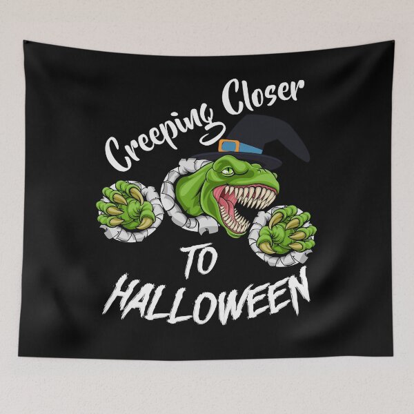 Item preview, Creeping-closer-to-Halloween-Halloween-Trex designed and sold by DebbieVilla.