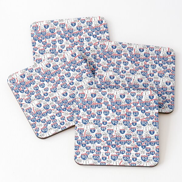 Item preview, Highway Signs and Map Random Pattern designed and sold by judgeart.