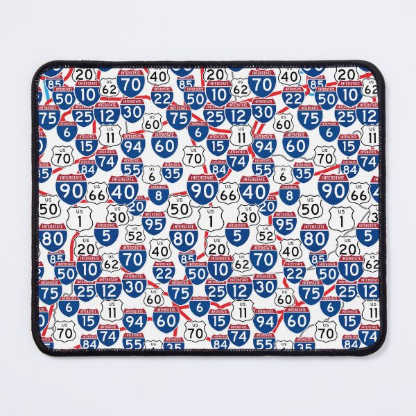 Item preview, Highway Signs and Map Random Pattern designed and sold by judgeart.
