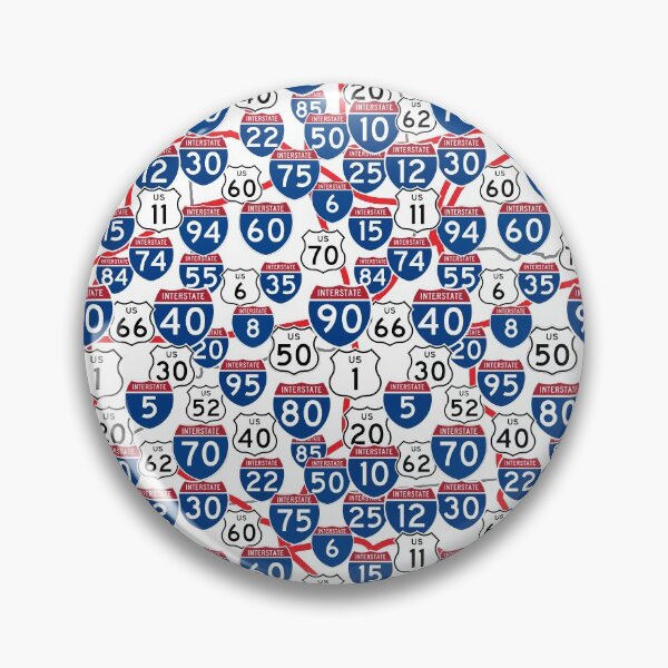 Item preview, Highway Signs and Map Random Pattern designed and sold by judgeart.