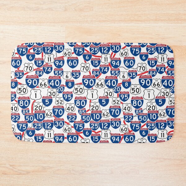 Item preview, Highway Signs and Map Random Pattern designed and sold by judgeart.
