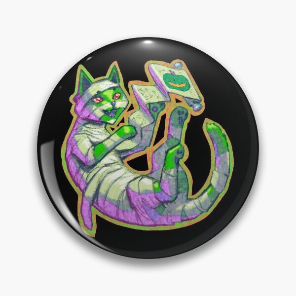 Item preview, Halloween Mummy Cat Zombie designed and sold by RHokeArt.