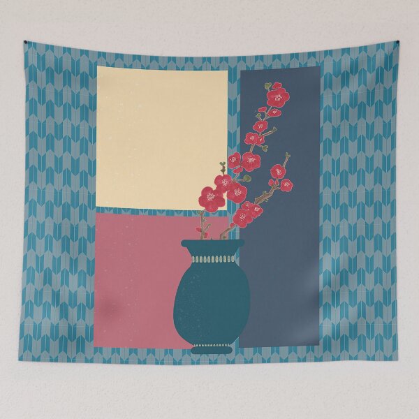 Item preview, Window 3 | At Dusk | Inside a Window with Camellia Flowers designed and sold by Inner-Peace-Art.