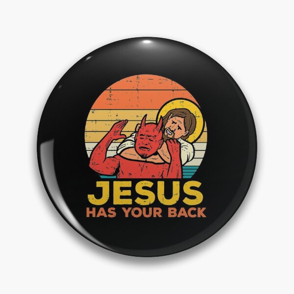 Item preview, Jesus Has Your Back Jiu Jitsu Retro Christian Men designed and sold by rodolfolcjch.