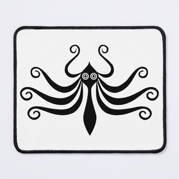 Item preview, Minimal Marine Style Minoan Octopus (black) designed and sold by Happy Puppy Print On Demand.
