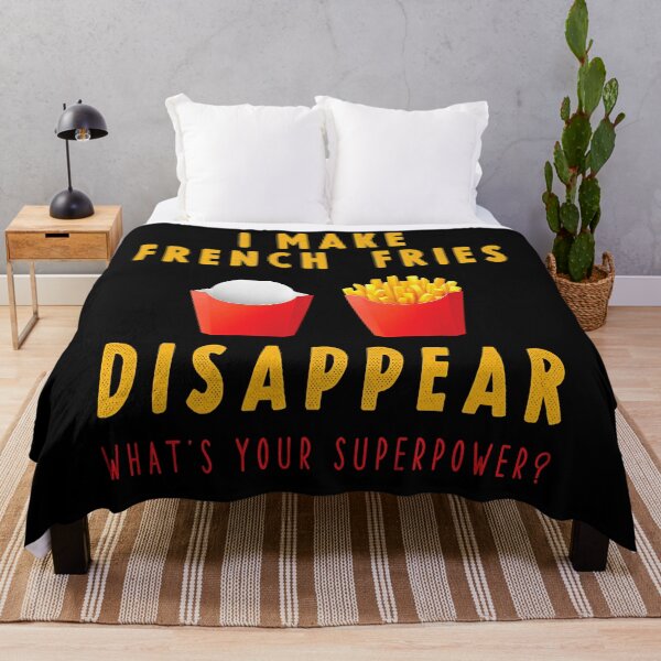 Item preview, French Fries Saying - I Make French Fries Disappear Funny . designed and sold by eldarocamoramm.
