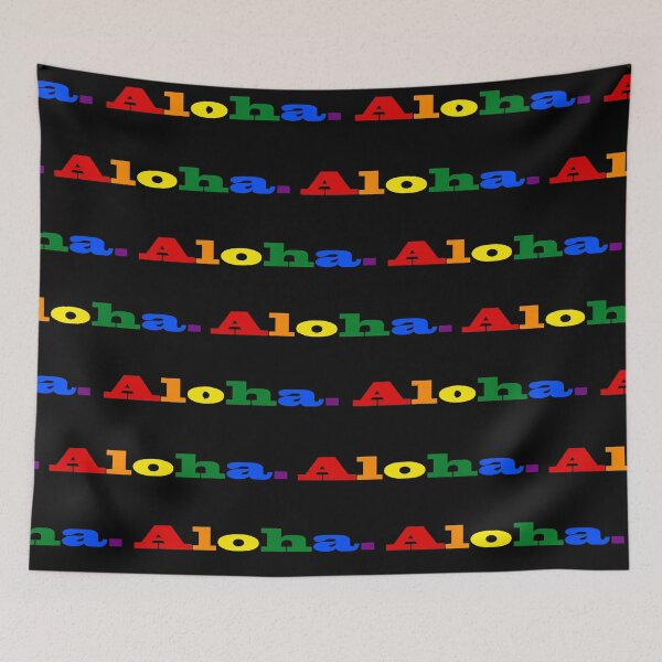 Item preview, Aloha Pride Rainbow Flag LGBTQ Hawaii designed and sold by MOP-tees.