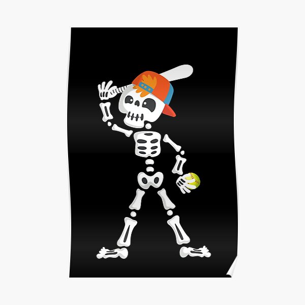 Baseball Skeleton Player- Baseball Halloween Costume Kids T-Shirt for Sale  by CaitU