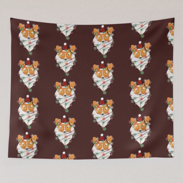 Item preview, Welsh corgi Santa Claus  designed and sold by gavayka.