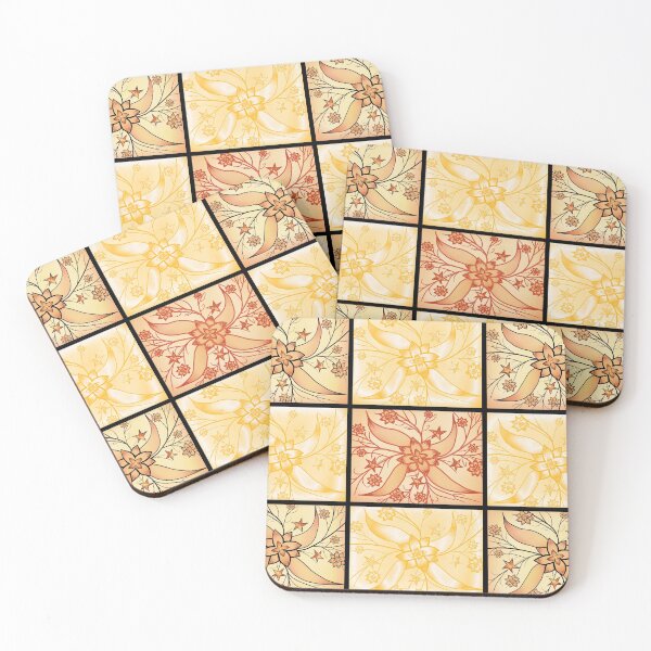 Item preview, Orange flowers floral pattern designed and sold by Midnightviera.