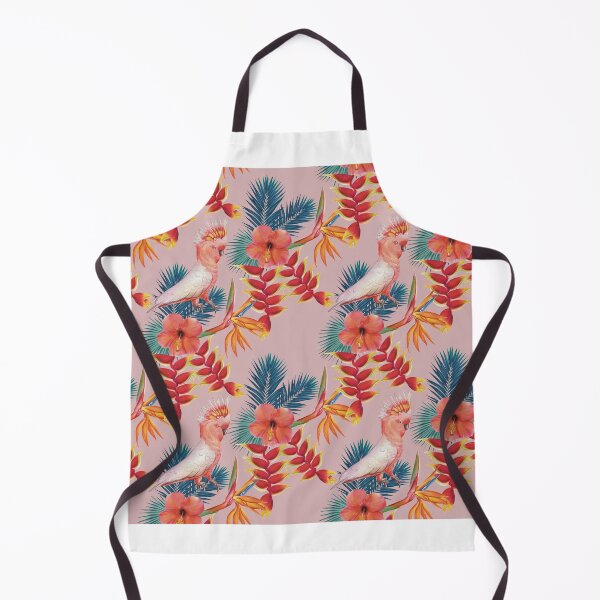 Item preview, Pink Cockatoo with tropical flower in pink designed and sold by Rosebossa.