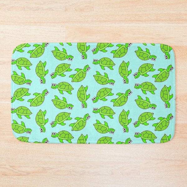 Item preview, Cute Turtles - on blue designed and sold by Adrienne Body.