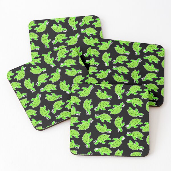 Item preview, Cute Turtles - on black designed and sold by Adrienne Body.