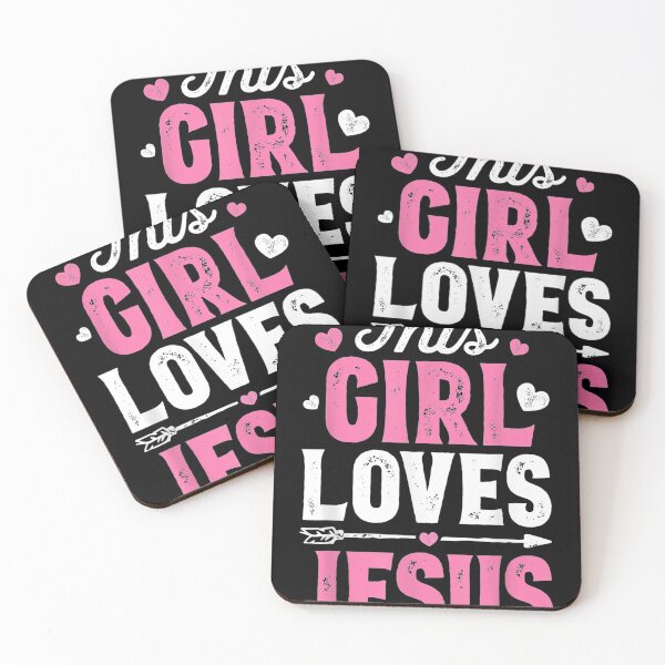 Item preview, This Girl Loves Jesus Christian Women Faith designed and sold by SeyedshiNaia.
