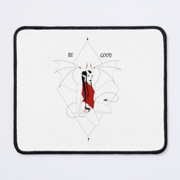 Item preview, Demon "Be Good" Linework Illustration designed and sold by EmilyKytta.