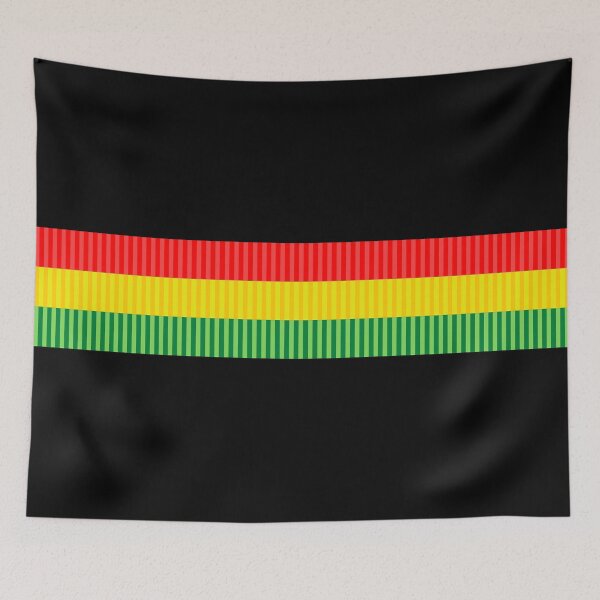 Item preview, Red Gold Green Rasta Stripe Pattern designed and sold by patternedprints.