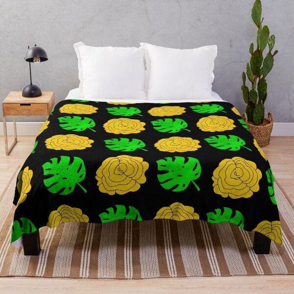 Item preview, Gold Roses & Light Green Leaves Flower Pattern designed and sold by rainestore.