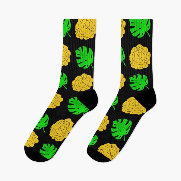 Item preview, Gold Roses & Light Green Leaves Flower Pattern designed and sold by rainestore.